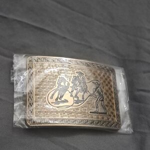 ELSA Gold Geometric Belt